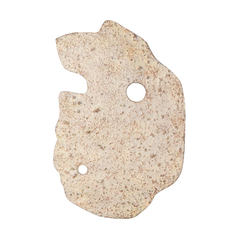 Wall Panel – Cast Aluminum Construction, Rough Textured Surface, Beige Hue, Handmade Design, L – Enrike | PTMD