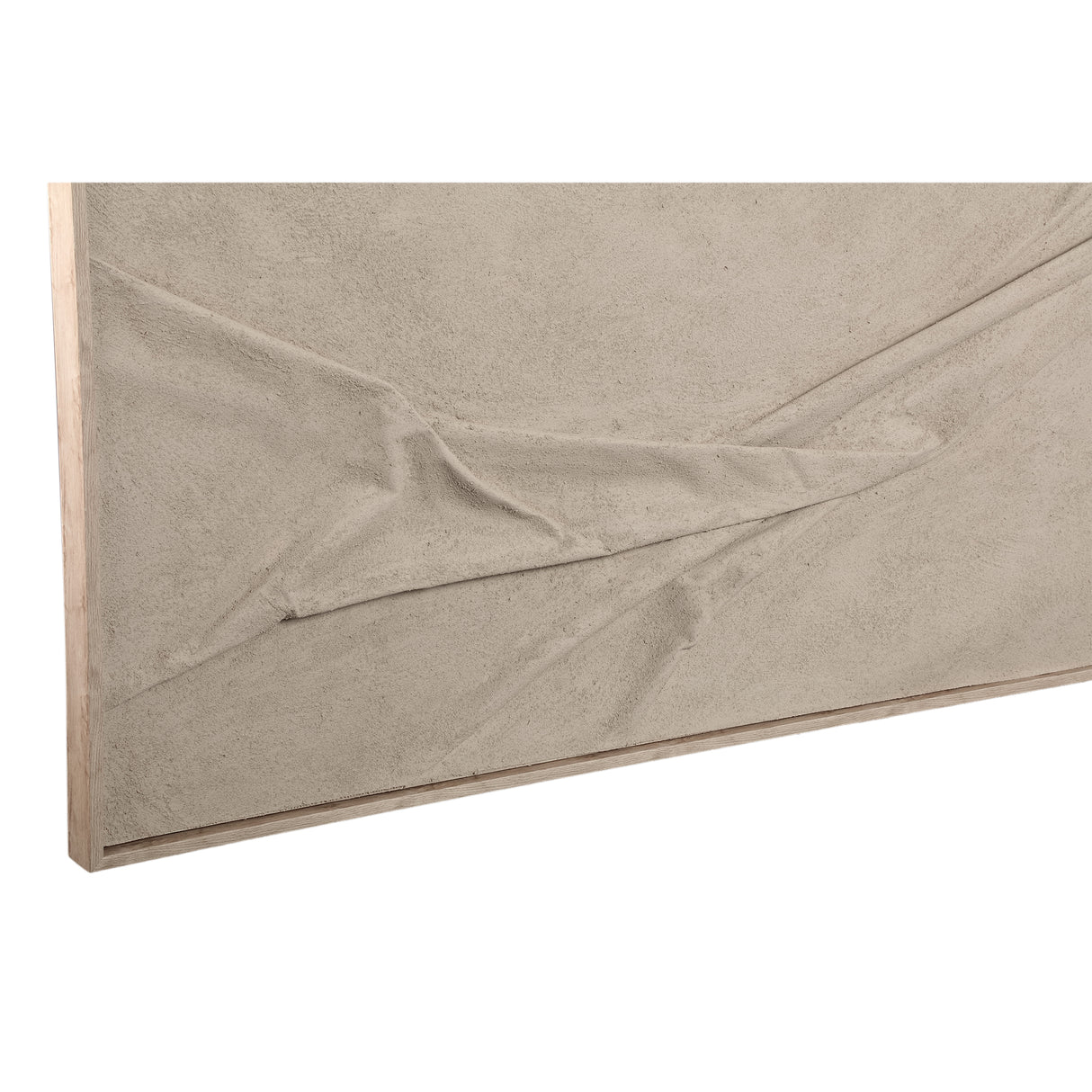 Wall Panel - Textile Wave Pattern, Framed Canvas, Handmade Finish, L - Dizze | PTMD