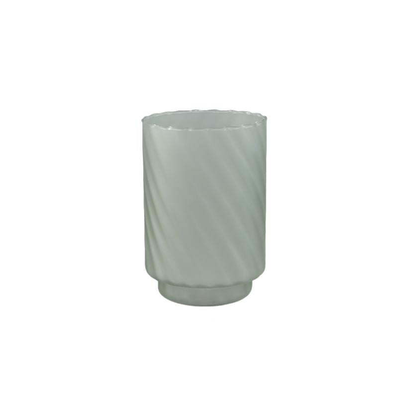 Windlicht – Mattiertes Design, Runde Form, Glasmaterial, Grün, L – Rameen | PTMD
