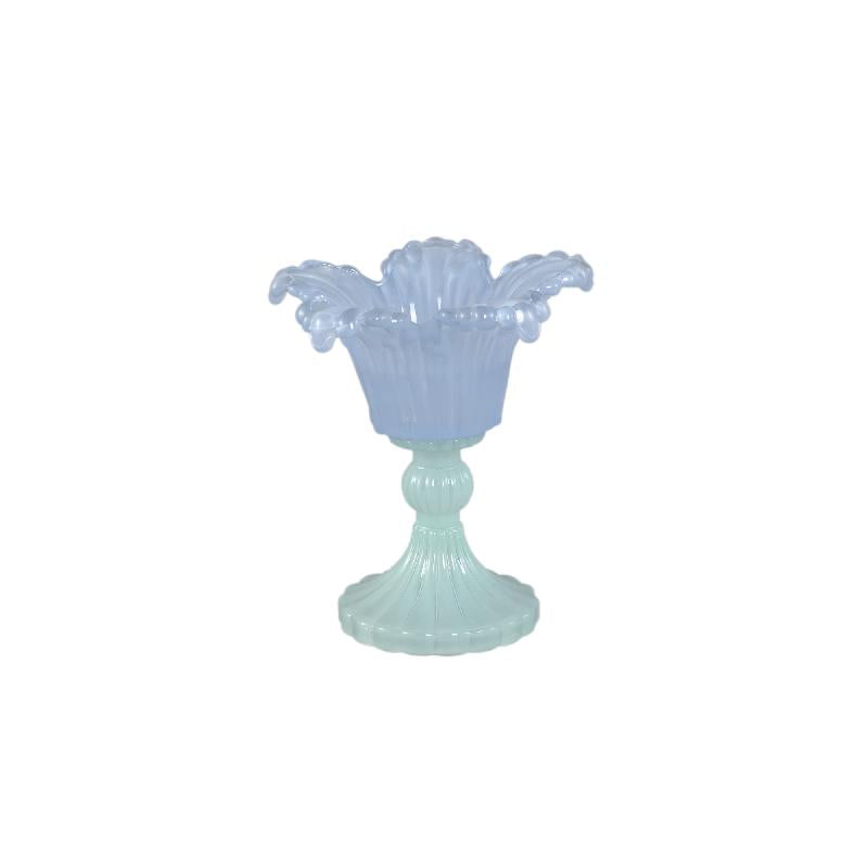 Teelichthalter – Blumendesign, Blütenform, Glasmaterial, Flieder – Leila | PTMD