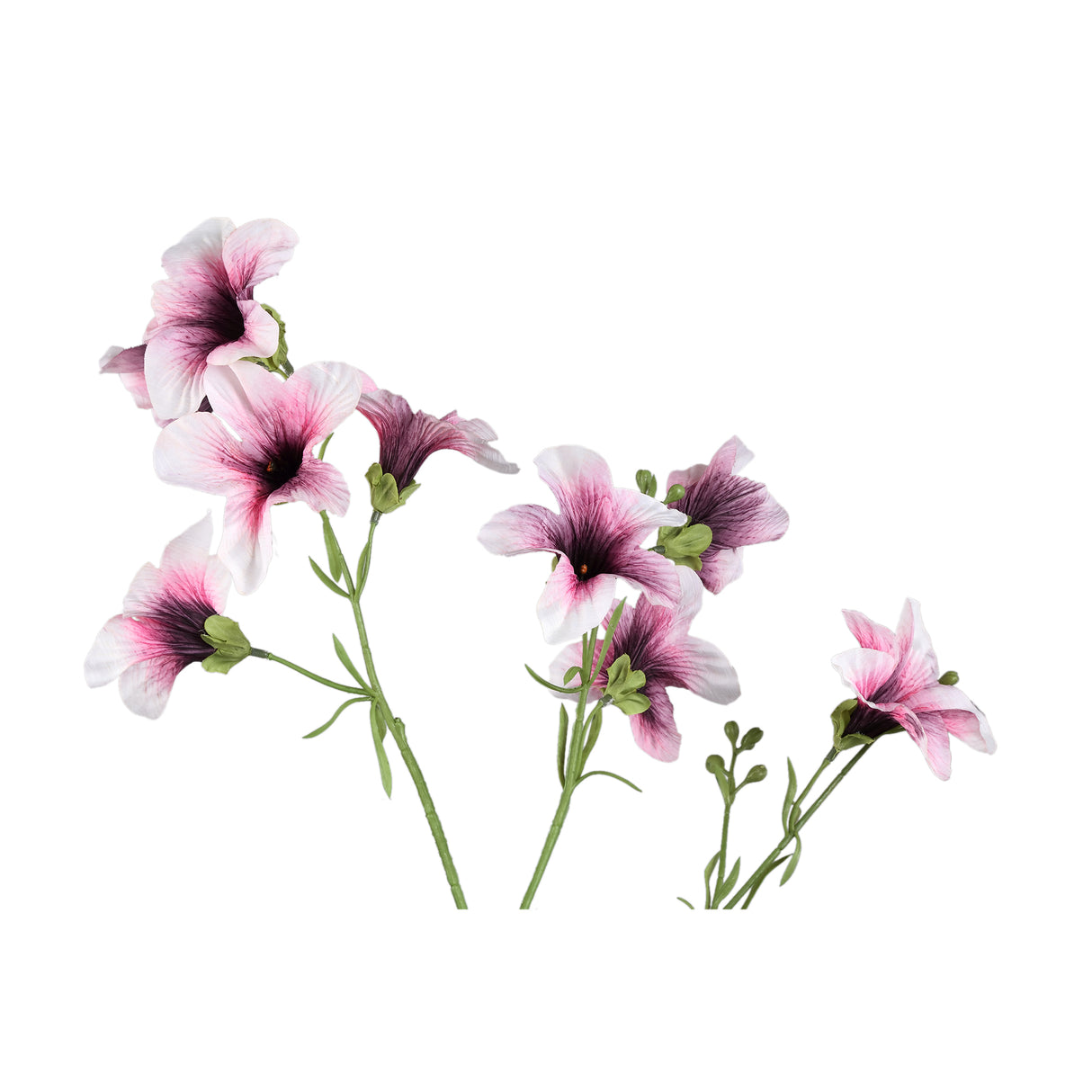 Gartenblume – Violetter Petunienzweig aus Polyestergewebe | PTMD