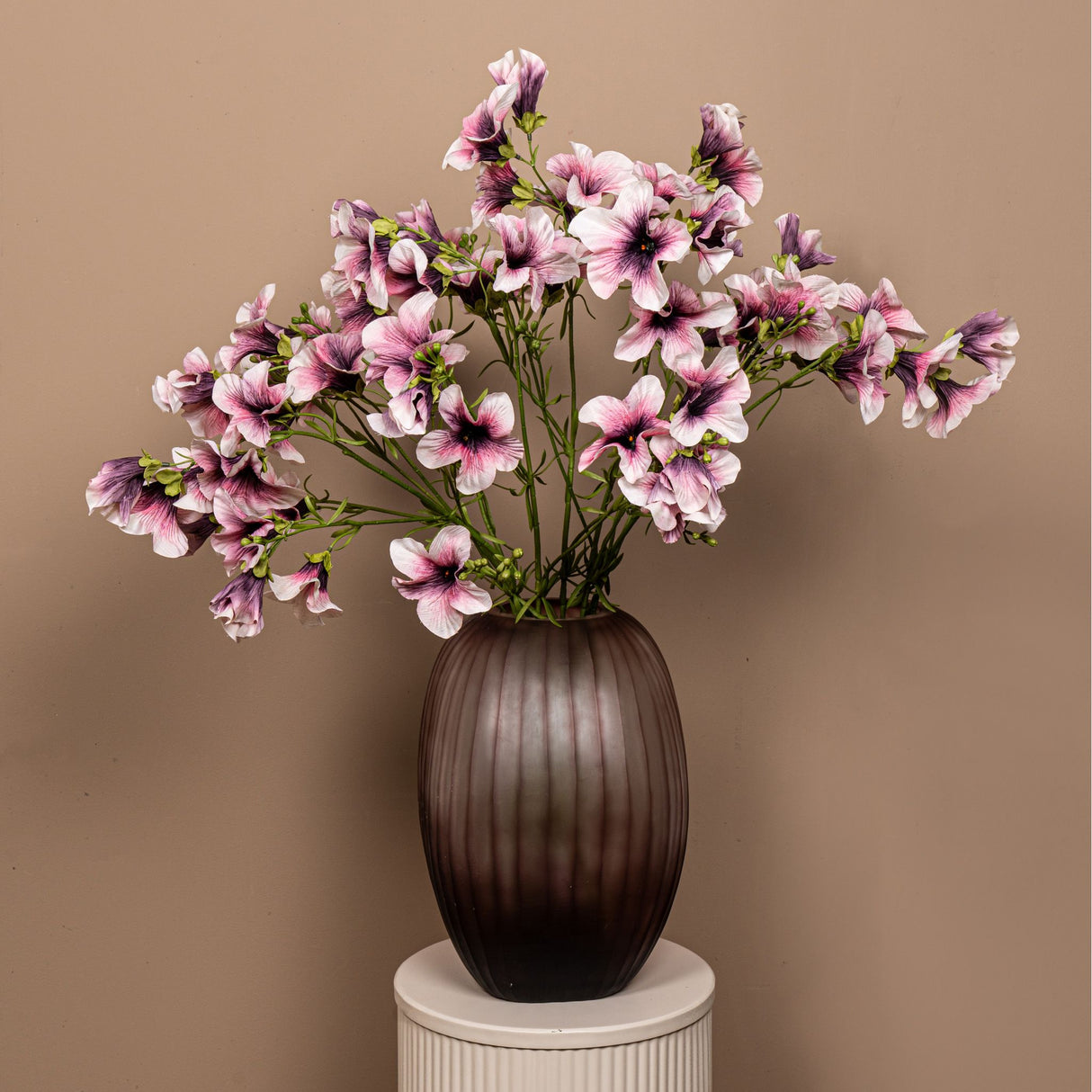 Gartenblume – Violetter Petunienzweig aus Polyestergewebe | PTMD