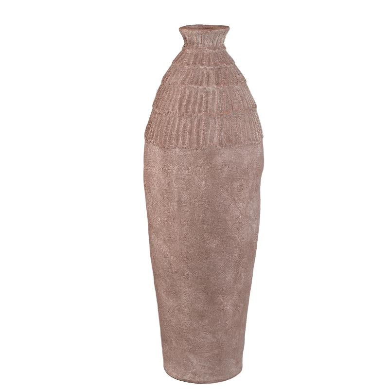 Vase – Round Design, Patterned Surface, Ceramic Material, L – Venesa | PTMD