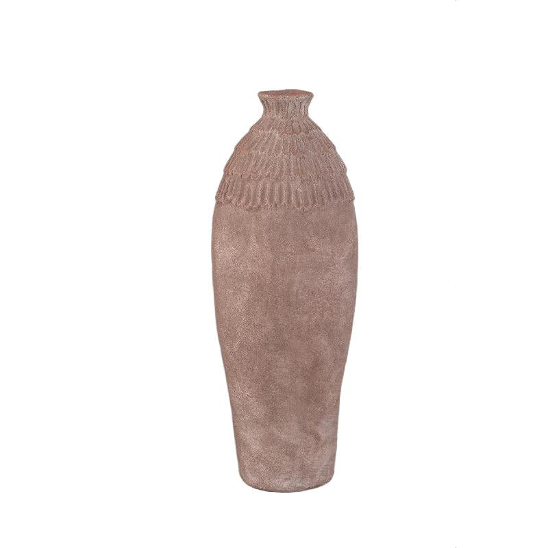 Vase – Round Design, Patterned Surface, Ceramic Material, M – Venesa | PTMD