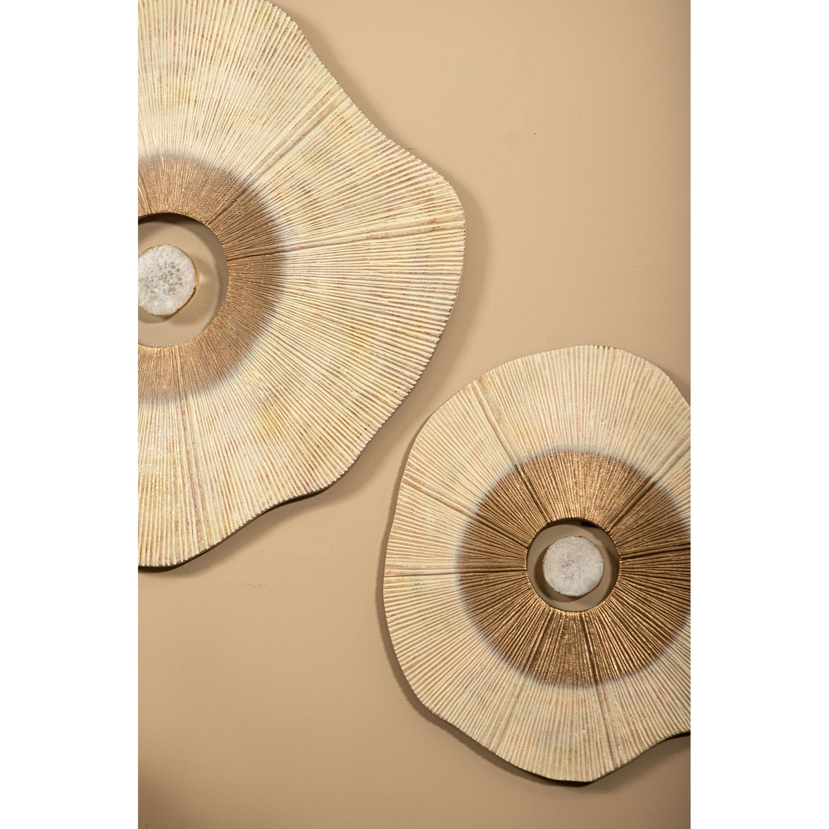 Wandpaneel – Stein Design, Aluminium Material, Beige, L – Rella | PTMD