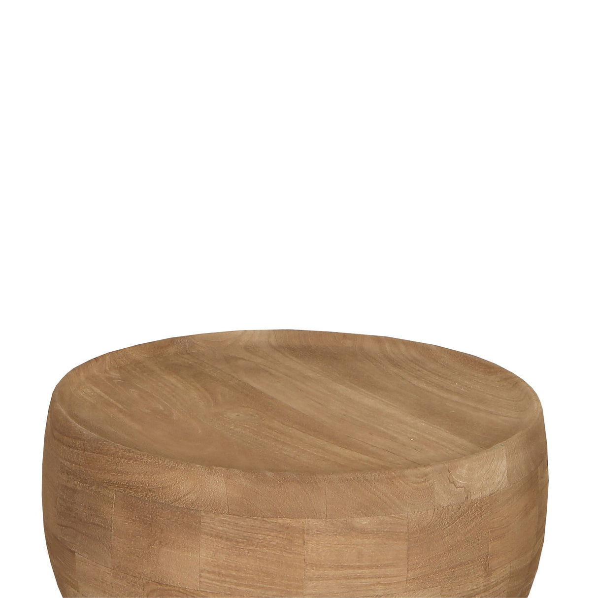 Side Table - Mango Wood, Handmade, Natural, Round, Pedestal Design – Erno | PTMD