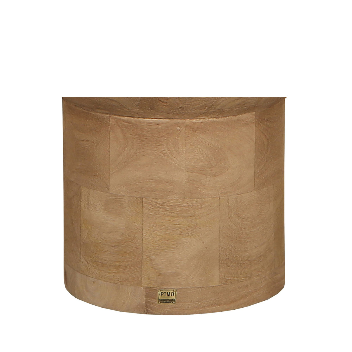 Side Table - Mango Wood, Handmade, Natural, Round, Pedestal Design – Erno | PTMD