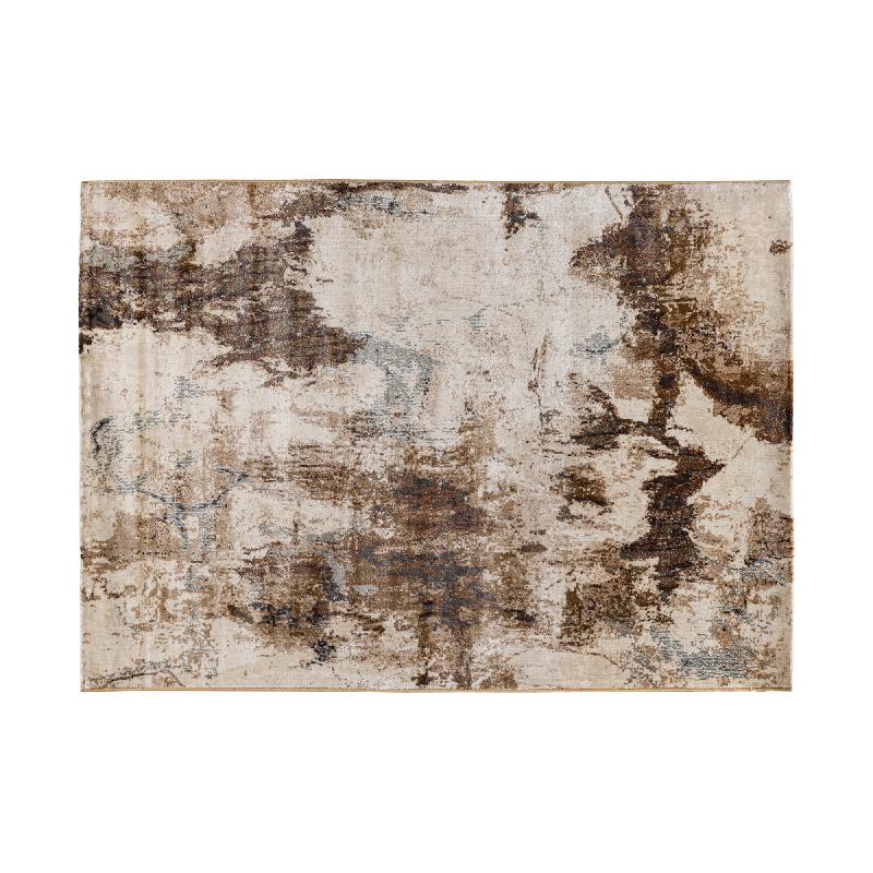 Teppich – Antikes Design, Rechteckige Form, Dunkelbraune Oberfläche, M – Mirle | PTMD
