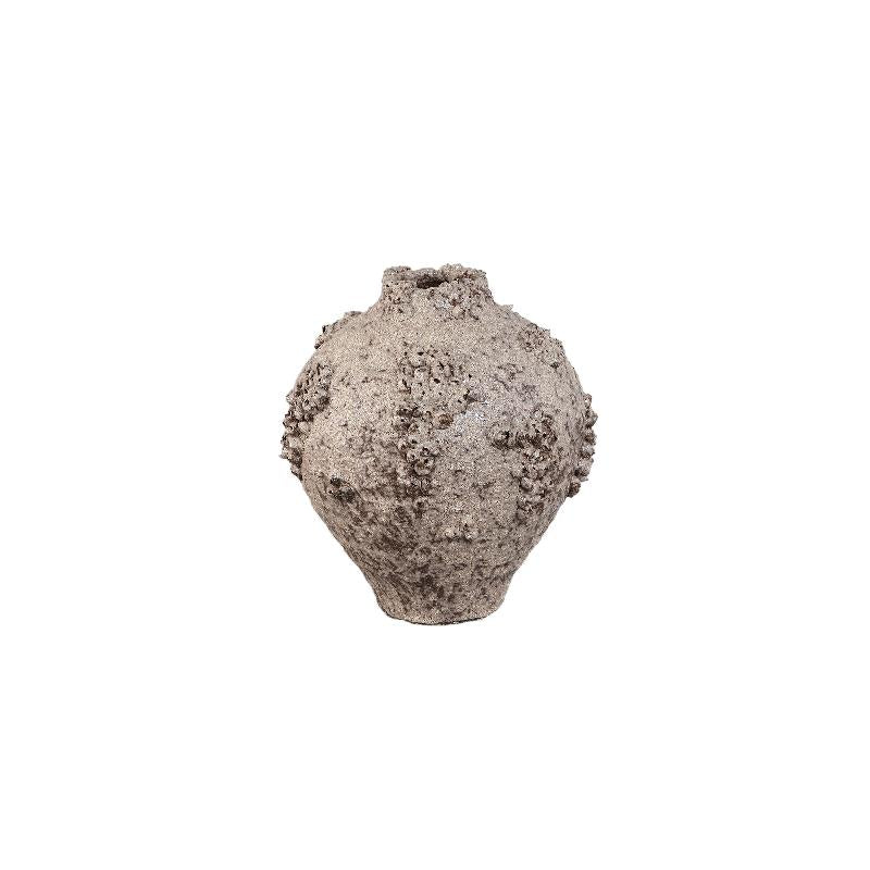 Vase – Keramik Material, Raue Oberfläche, Korallen Design, Beige, S – Deisy | PTMD