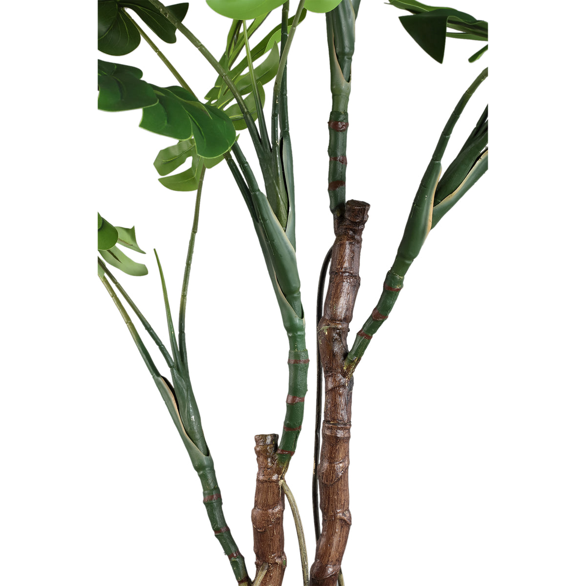 Baumgrün mit Monstera-Pflanze, im Topf und aus Kunststoff, L | PTMD