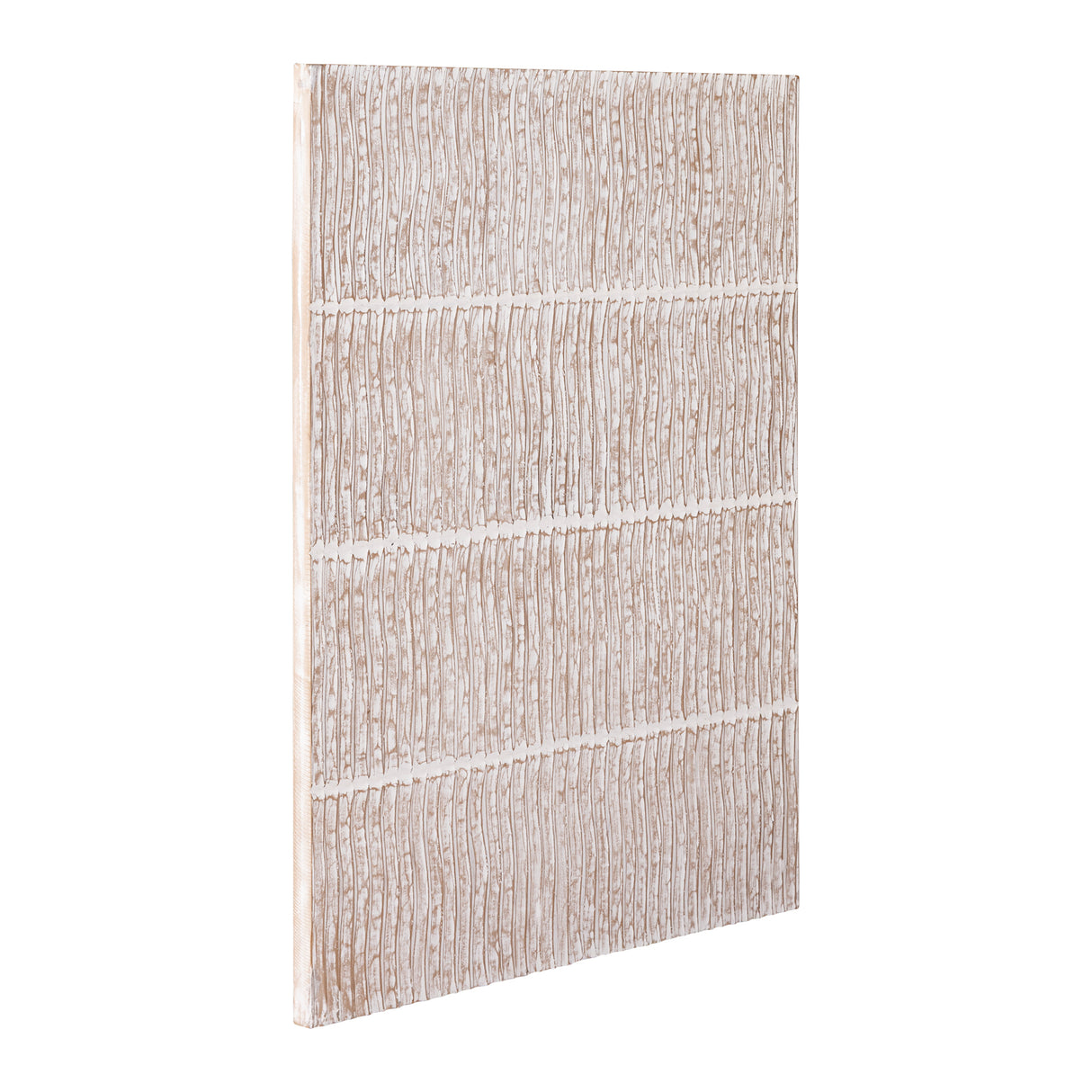 Wandpaneel – Wellenmuster Design, Rechteckige Form, MDF Material, Weiß, S – Seline | PTMD