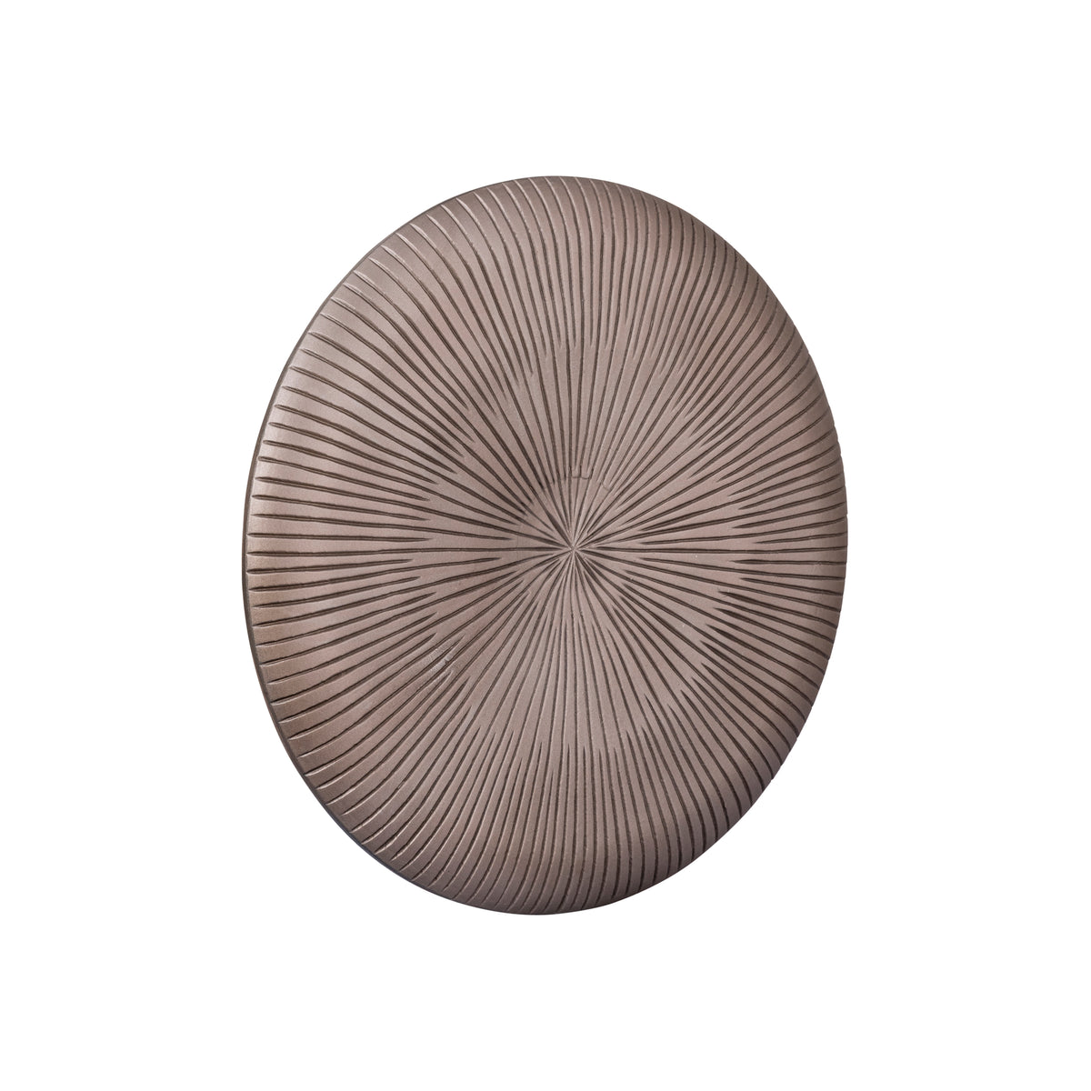 Wandpaneel – Dickes Rundstreifen Design, MDF Konstruktion, Bronze Farbton, Strukturierte Oberfläche, S – Toran | PTMD