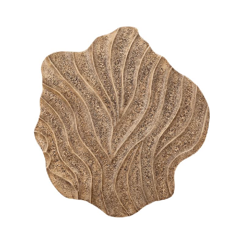 Wall Panel – Wavy Organic Design, MDF Construction, Beige Tone, Structured Surface, L – Abbie | PTMD