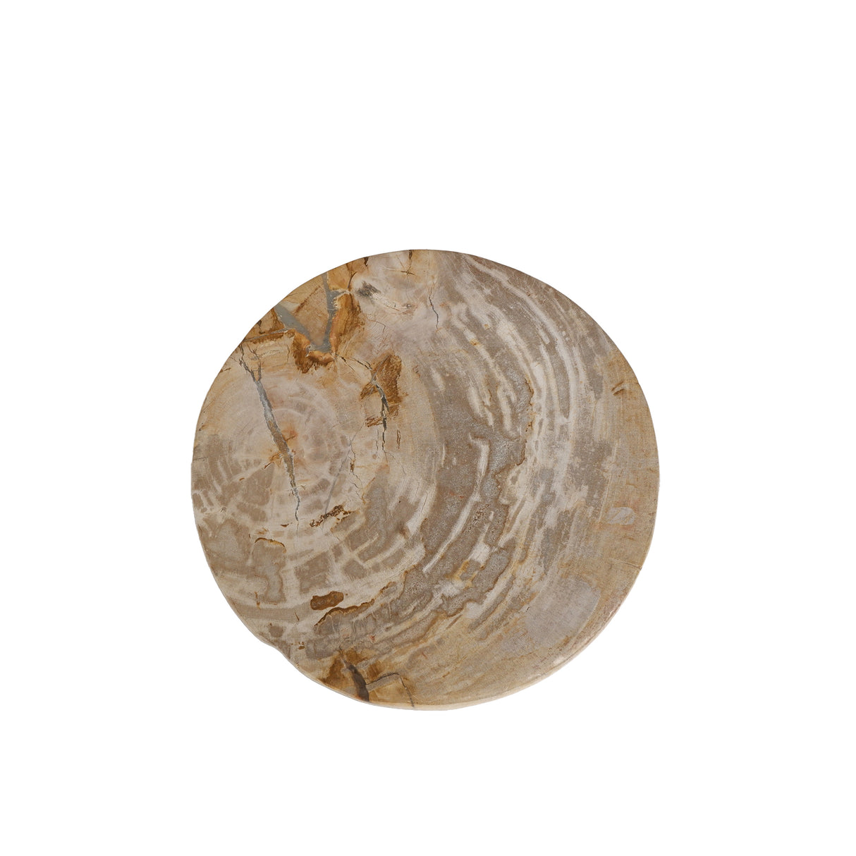 Dekotablett – Versteinertes Holz, Halbkugel Design, Naturbelassene Oberfläche, S – Bethe | PTMD