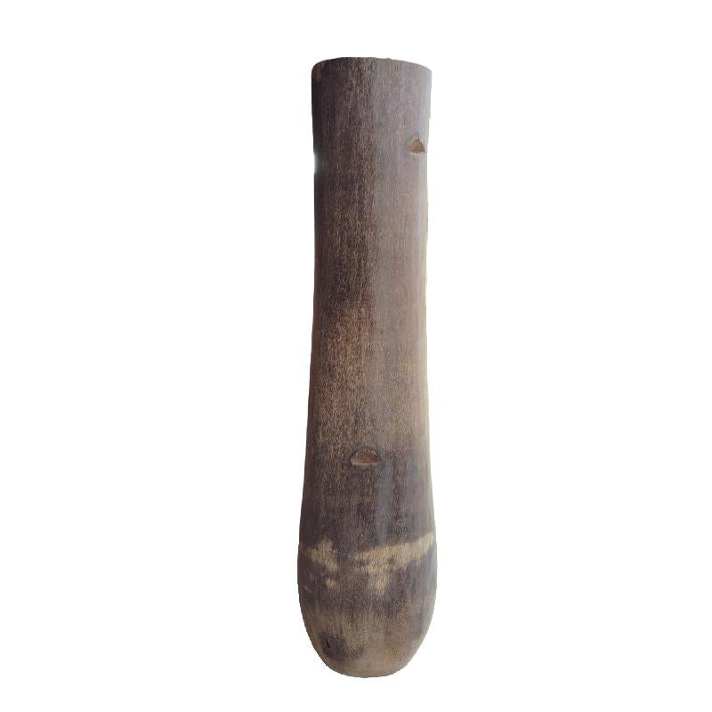 Blumentopf aus Palmenholz, rundes Design, Natur-Finish, XL – Jamez | PTMD