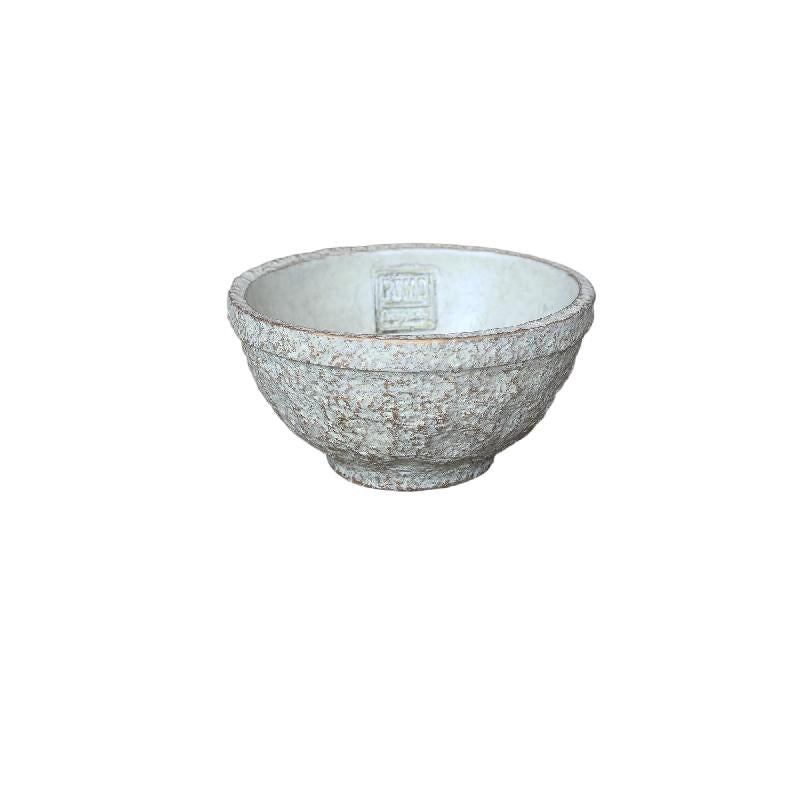 Bowl - Cement, Round Shape, Antique Design, Cream, Handmade, S – Denson | PTMD