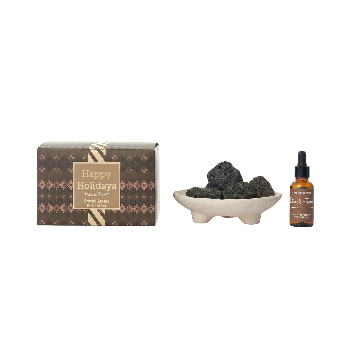 Raumduft-Diffuser – Taupe-Kristallglas, Duftöle, 30 ml | PTMD