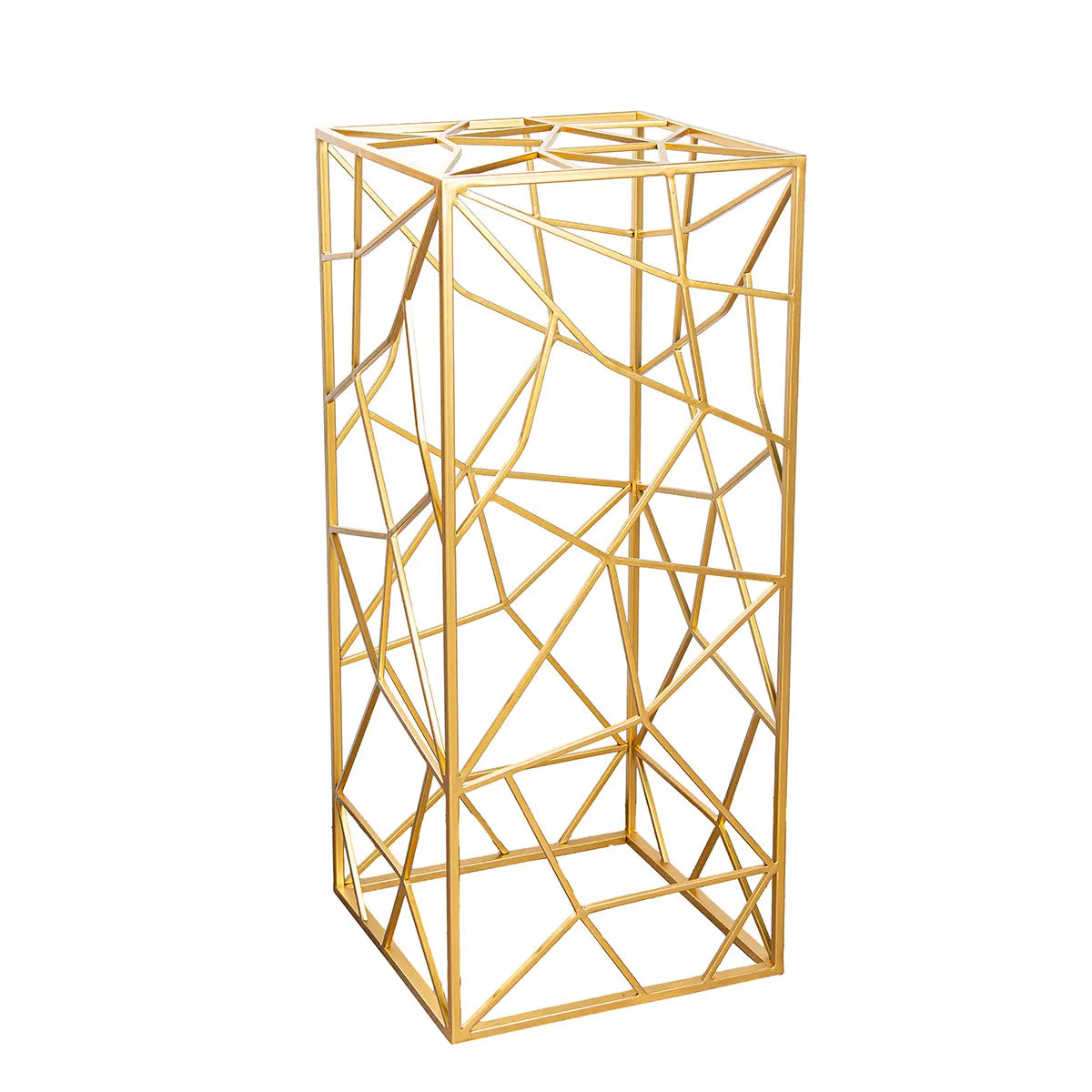 Dekosäulen-Set – Goldene Metalloptik, Klare Linien, Zweiteiliges Design, 82 cm - Akkurat | Gilde