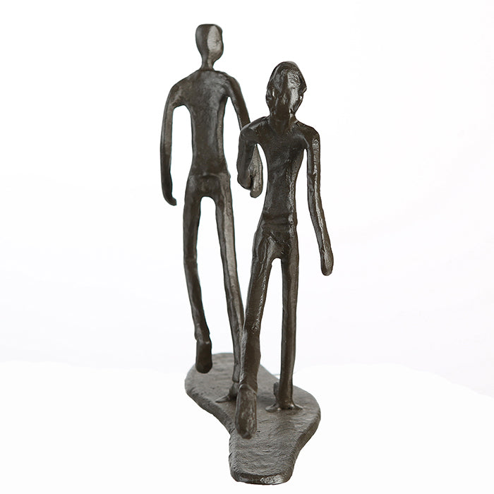 Skulptur – Paarfigur Design, Eisen Material, Laufende Pose - Running | Gilde