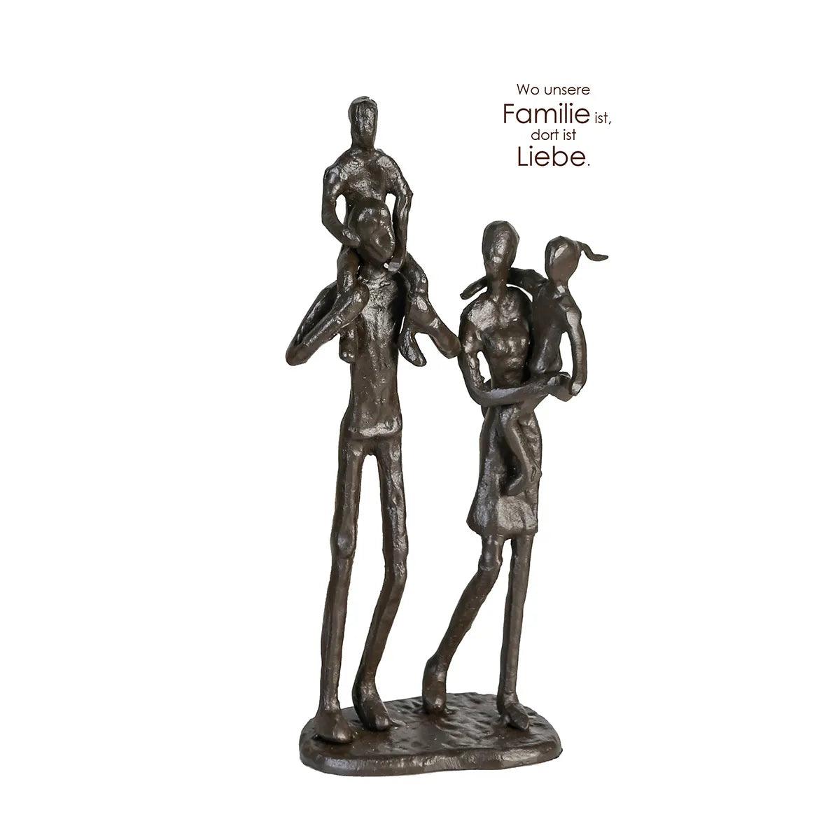 Skulptur – Familienmotiv Design, Eisen Materia, Gruppenfigur - Family | Gilde
