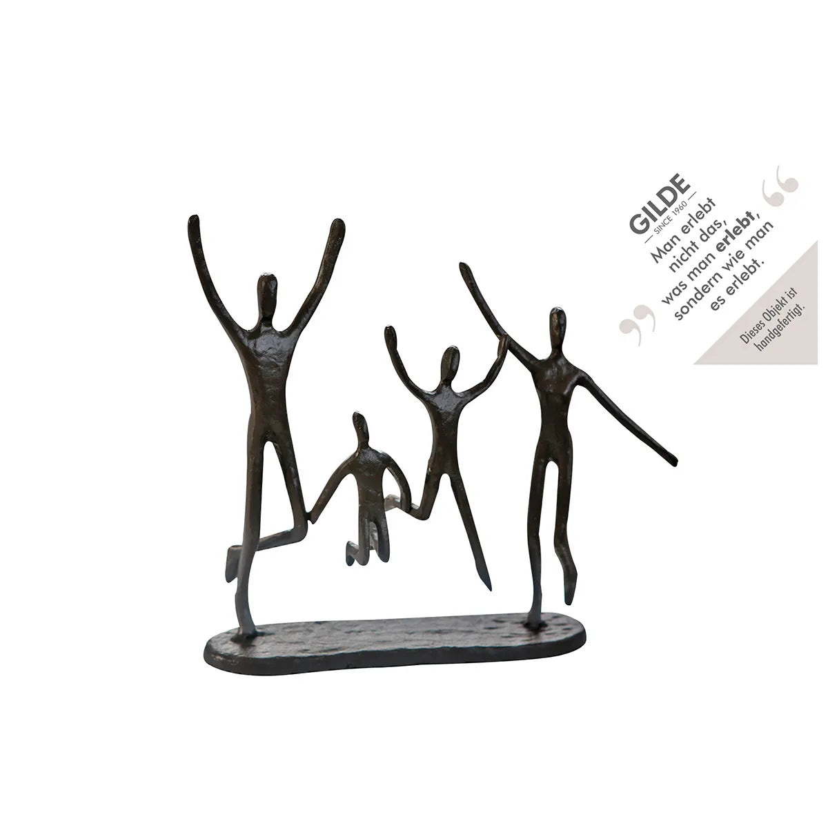 Skulptur – Gruppenfigur Design, Eisen Material, Springende Pose - Jumping | Gilde