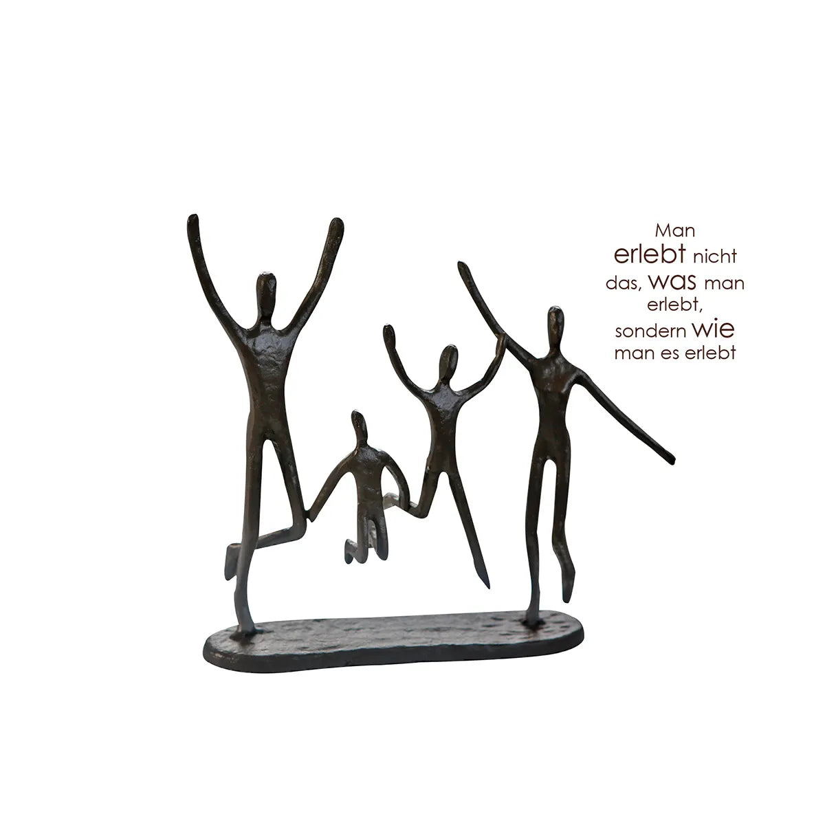 Skulptur – Gruppenfigur Design, Eisen Material, Springende Pose - Jumping | Gilde