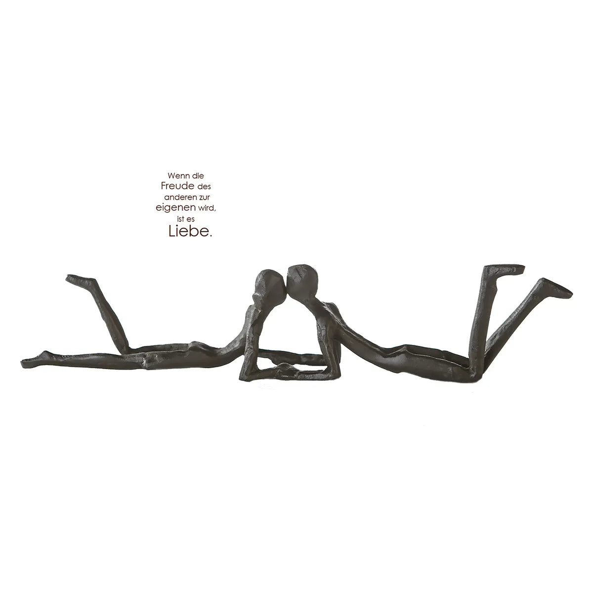 Skulptur – Paarfigur Design, Eisen Material, Liegende Pose - Loving | Gilde