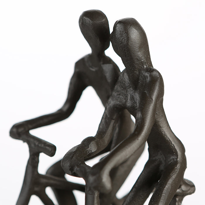 Skulptur – Paarfigur Design, Eisen Material, Fahrradmotiv - Rad Tour | Gilde