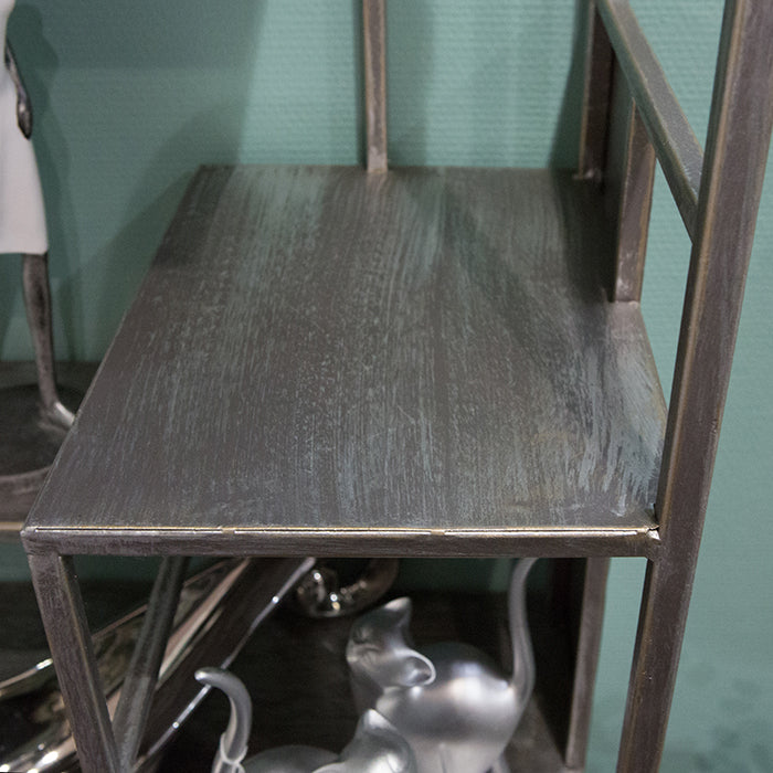 Bücherregal – Metall Material, Antikfinish Oberfläche, Offene Fächer - Level | Gilde