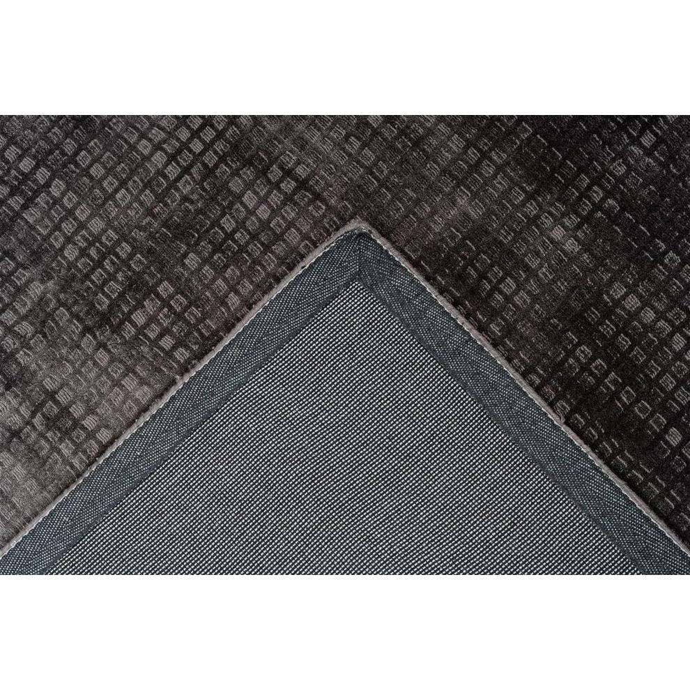 Teppich – Grau Viskose, Weiche Oberfläche, Pflegeleicht Design, 170 cm - Bridget 125 | Kayoom