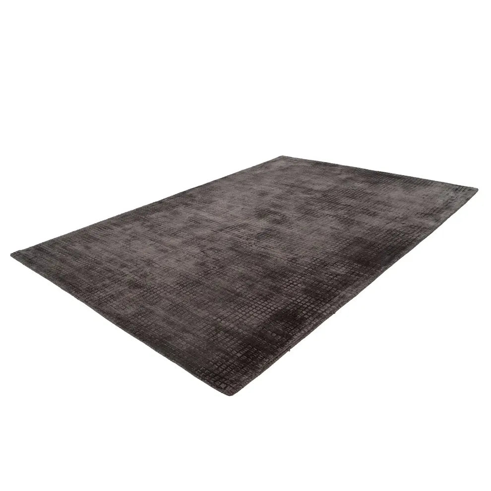 Teppich – Grau Viskose, Weiche Oberfläche, Pflegeleicht Design, 170 cm - Bridget 125 | Kayoom