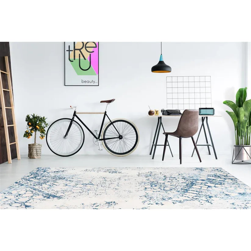 Carpet with Vintage Design Flatweave & Non-Slip Backing – Galaxy 725 | Kayoom