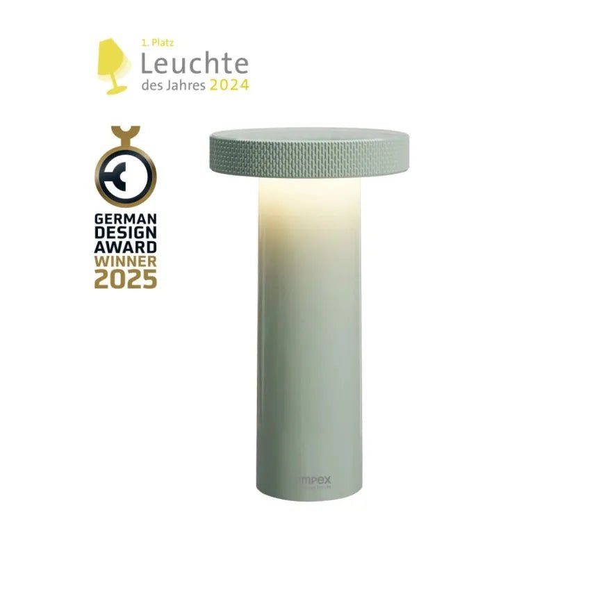 Tischleuchte Retro mit Dimmfunktion, Wiederaufladbar, 3 - Stufen Farbtemperatur – VOLUME | Sompex - Esszett Luxury | Stilvolles Wohnen mit Charakter