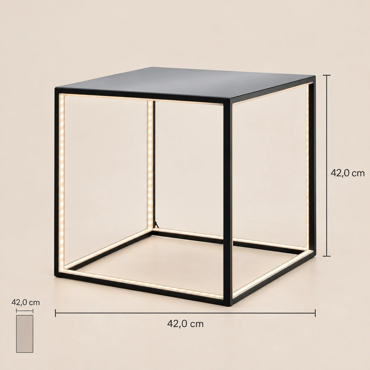 Floor lamp with high-quality metal body, slender design, integrated LED technology – DELUX | Sompex