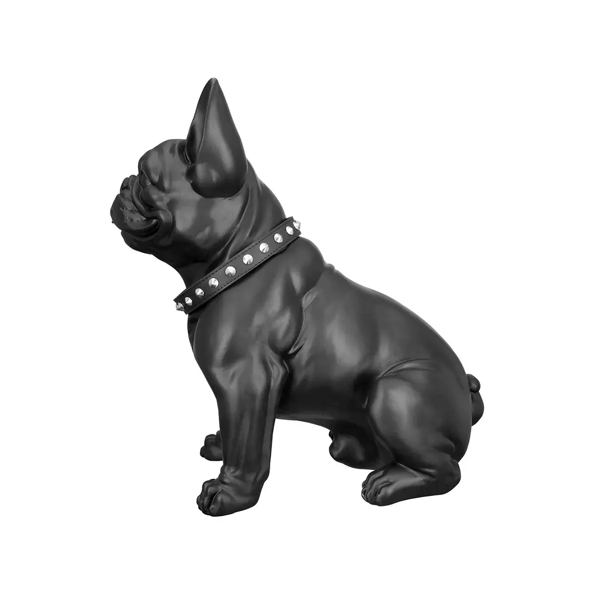 Dekofigur – Mattes Kunstharz, Schwarzes Finish, Bulldoggenform, 41 cm - Bulldog | Gilde