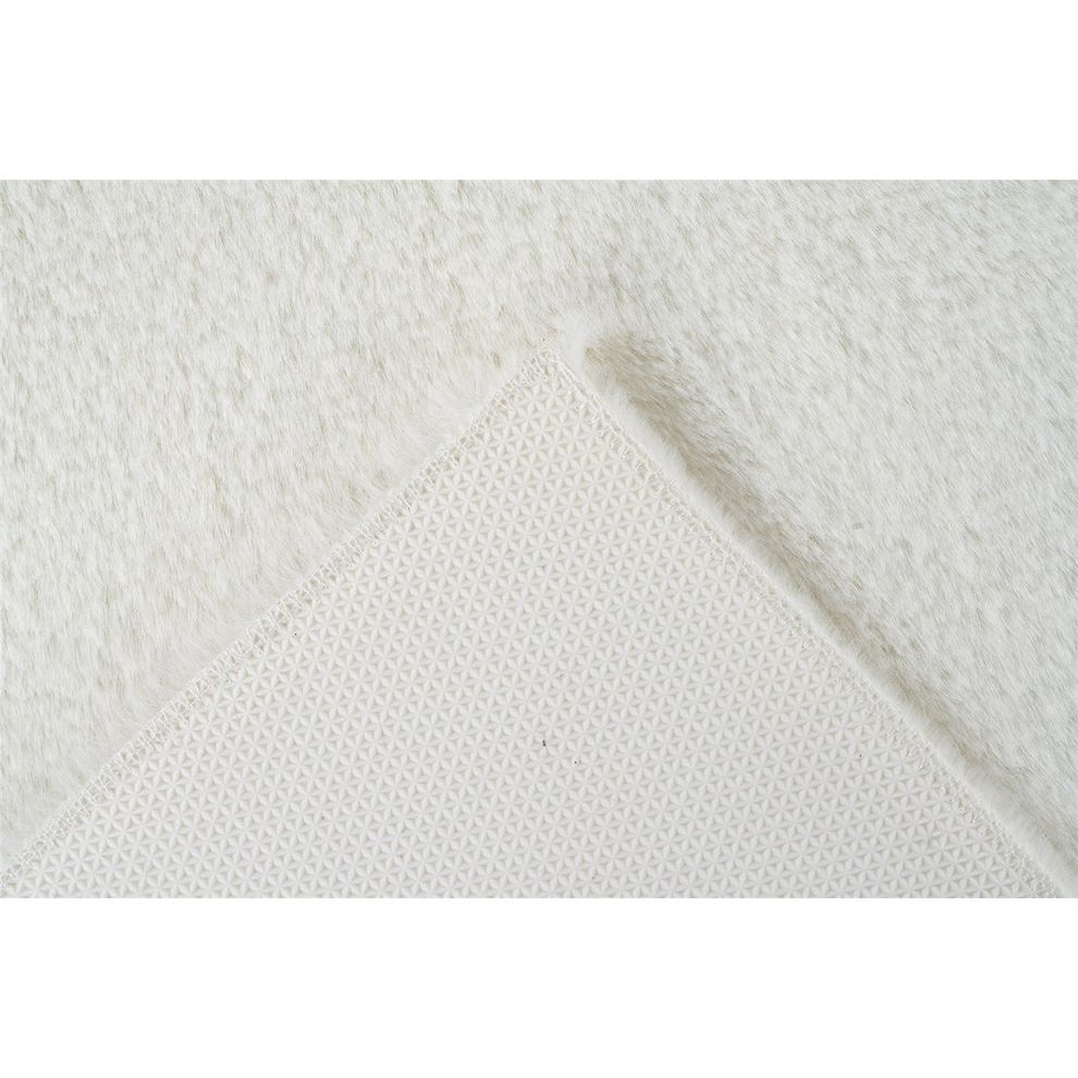 Badematte – Weiches Garn, Flauschige Oberfläche, Weißer Farbton, 50 x 90 cm - Rabbit 625 | Kayoom