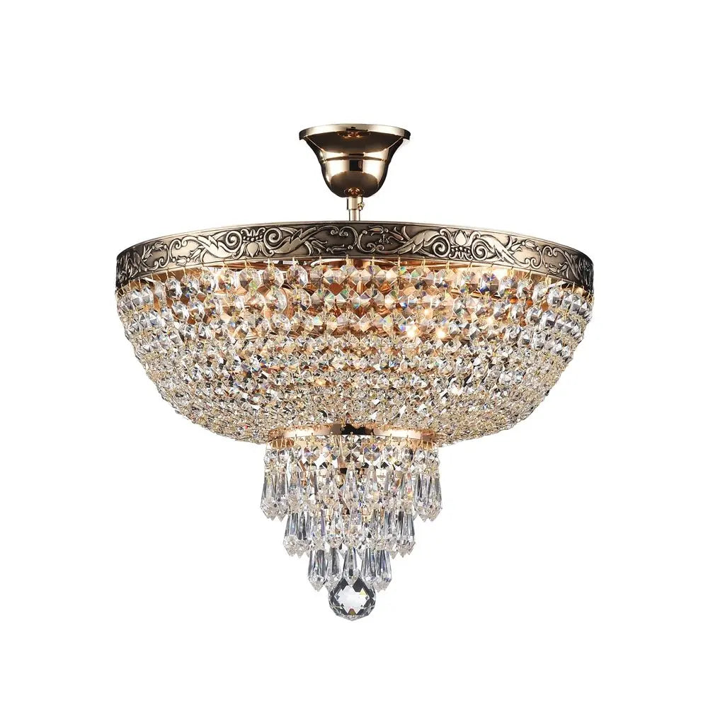 Kronleuchter – Goldfarbenes Metall, 5× E27 Fassung, 60 W Leistung, Ø40 cm - Palace | Maytoni