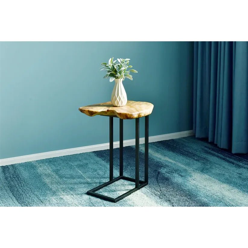 Tisch Zedernholzplatte pulverbeschichtete Metallbeine naturbelassen – Woody 610 Natural | Kayoom - Esszett Luxury | Stilvolles Wohnen mit Charakter