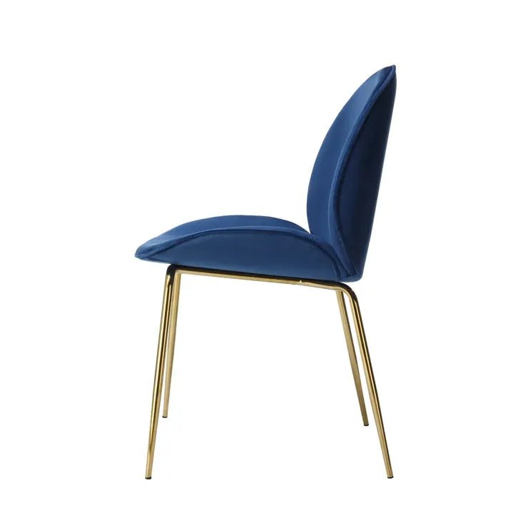 Stuhl Gestepptes Rücken - Design Samtbezug Messing - Gestell – Charlize 110 | Kayoom - Esszett Luxury | Stilvolles Wohnen mit Charakter