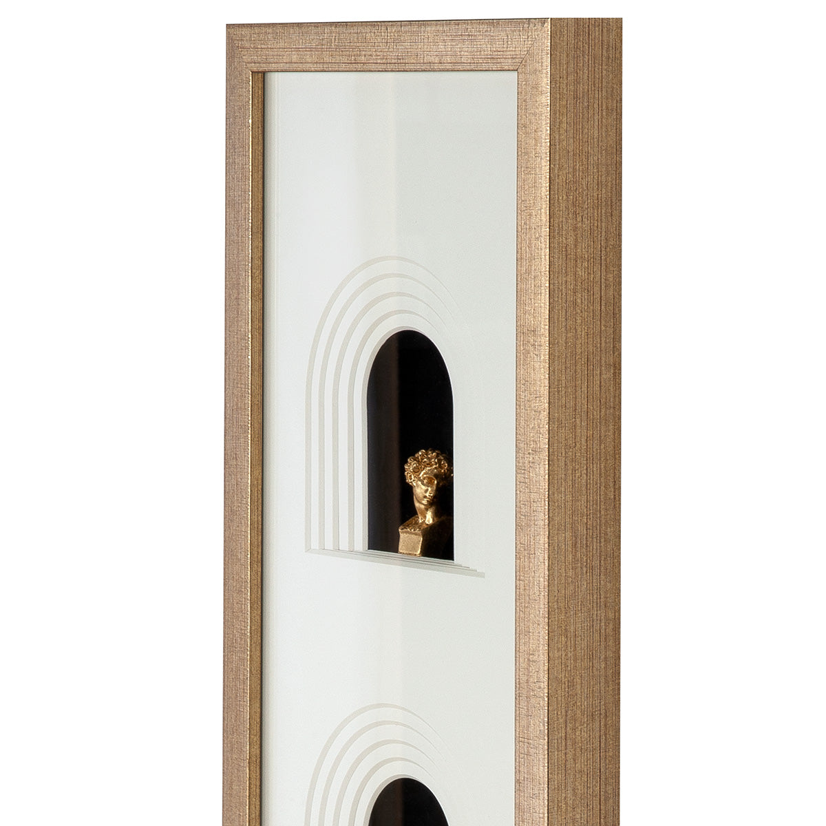 Wandbild – MDF-Oberfläche, Goldfarbene Akzente, Büstenmotiv – Ionic | Gilde