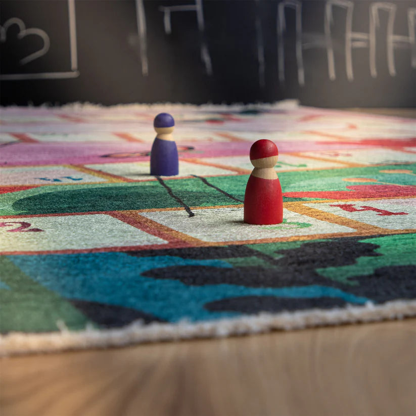 Teppich – Heißluftballonmotiv, Waschbare Qualität, Rutschhemmende Rückseite - Joanna 615 | Kayoom