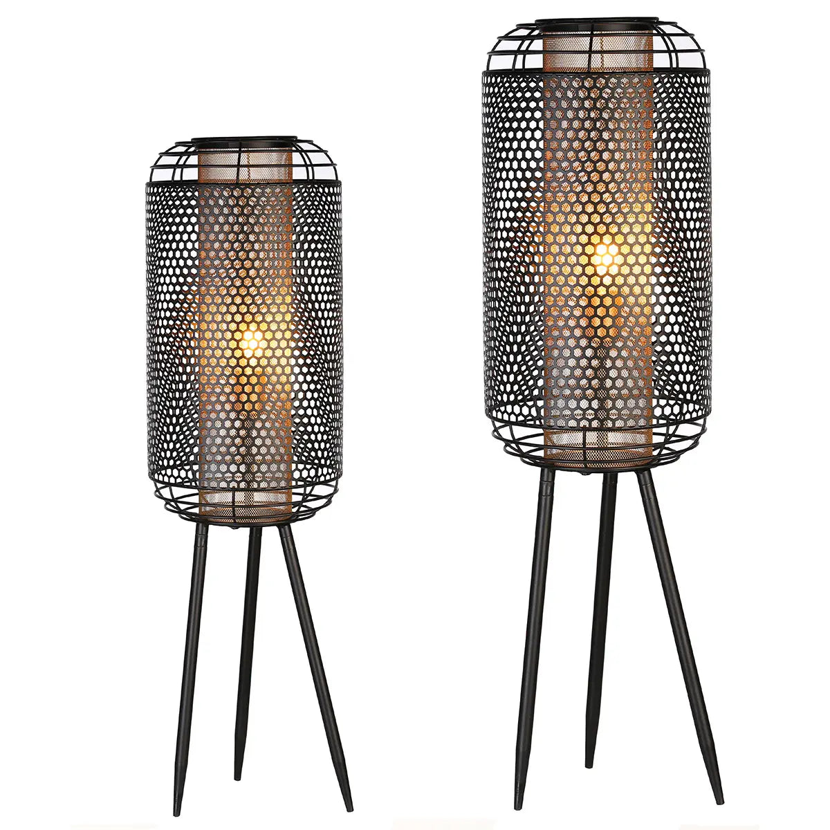 Stehleuchte – Schwarzes Metall, Schlanke Silhouette, Industrial Stil, 93 cm - Industrial | Gilde