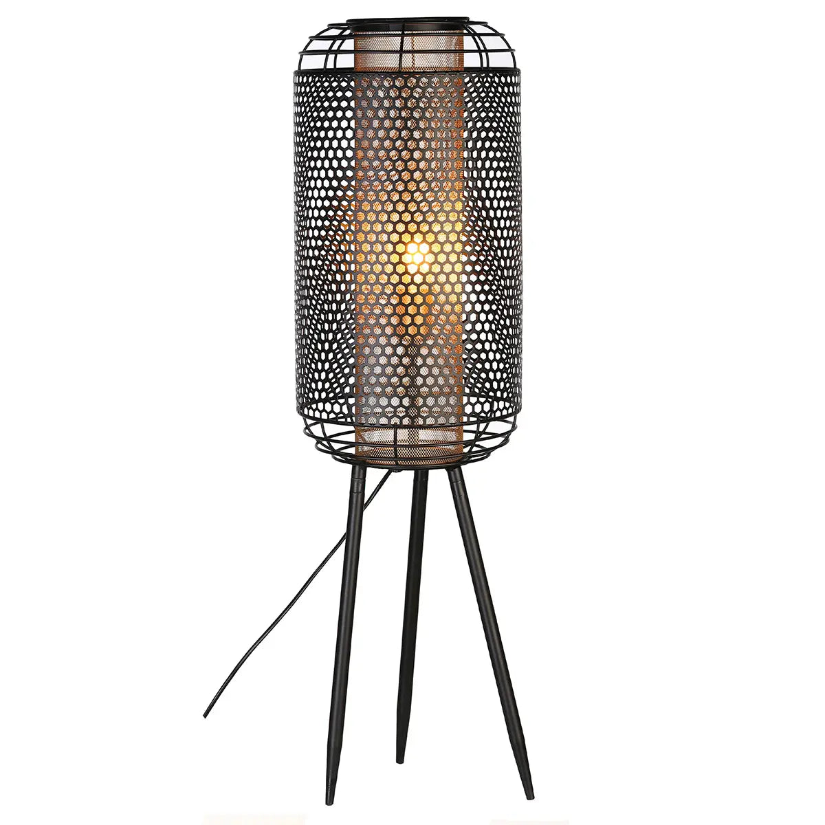 Stehleuchte – Schwarzes Metall, Schlanke Silhouette, Industrial Stil, 93 cm - Industrial | Gilde