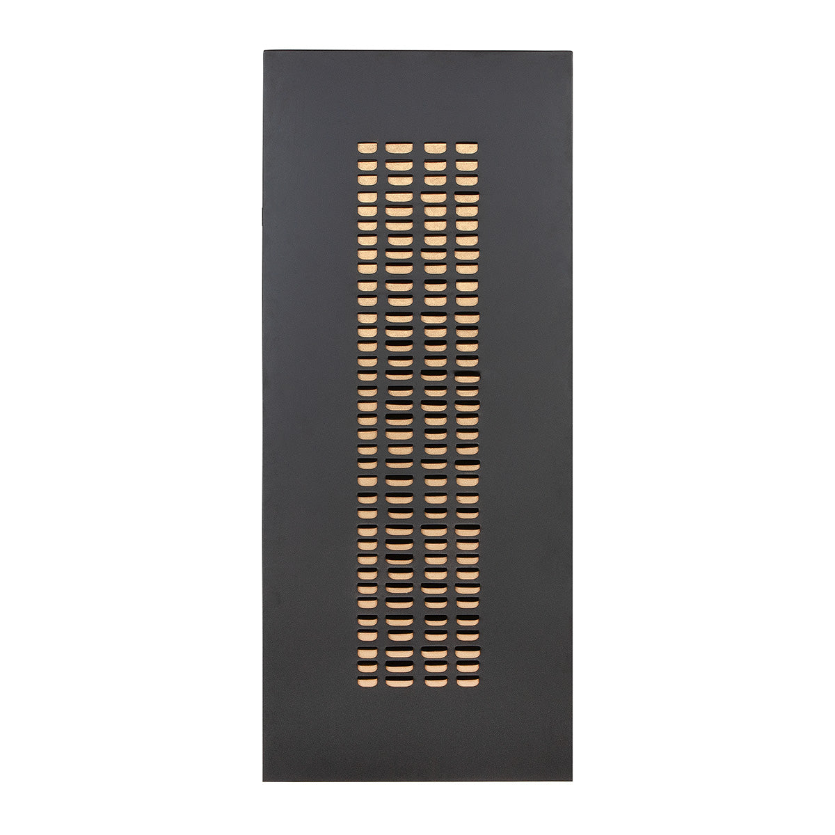 Wandrelief – Mattes Metall, Goldfarbene Akzente, Rechteckiges Design - Torus | Gilde