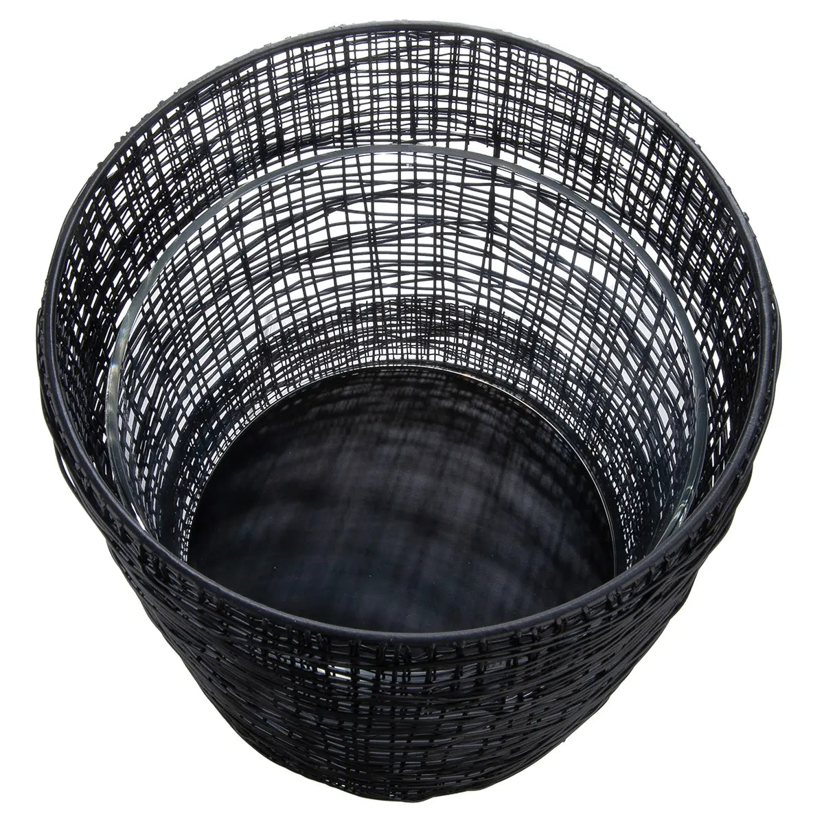 Windlicht – Schwarzes Metall, Matte Optik, Höhe 21 cm - Welding | Gilde