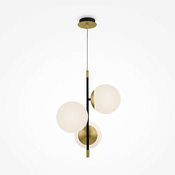 Pendelleuchte mit Schwarz - Gold - Finish und 3 E14 - Fassungen im klassischen Design – Nostalgia | Maytoni - Esszett Luxury | Stilvolles Wohnen mit Charakter