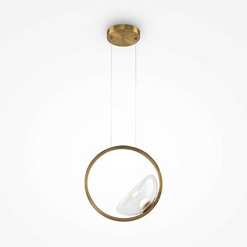 Pendelleuchte Messingfarbiges Metall & Klarglas - Diffusor – Lunare | Maytoni - Esszett Luxury | Stilvolles Wohnen mit Charakter