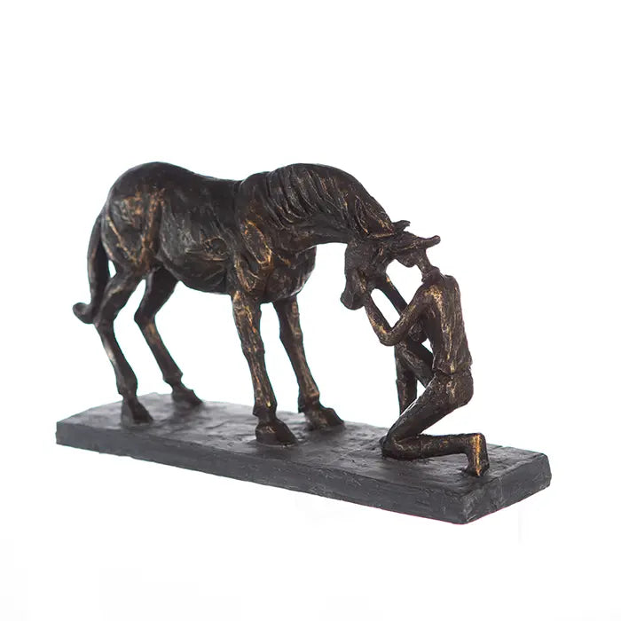 Skulptur – Matte Oberfläche, Bronze Optik, Pferde Design - Comprehension | Gilde