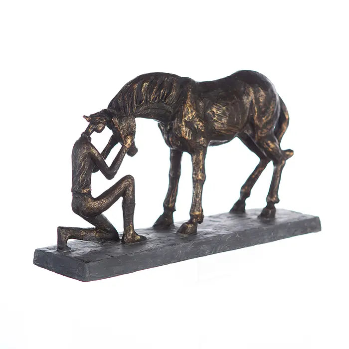 Skulptur – Matte Oberfläche, Bronze Optik, Pferde Design - Comprehension | Gilde