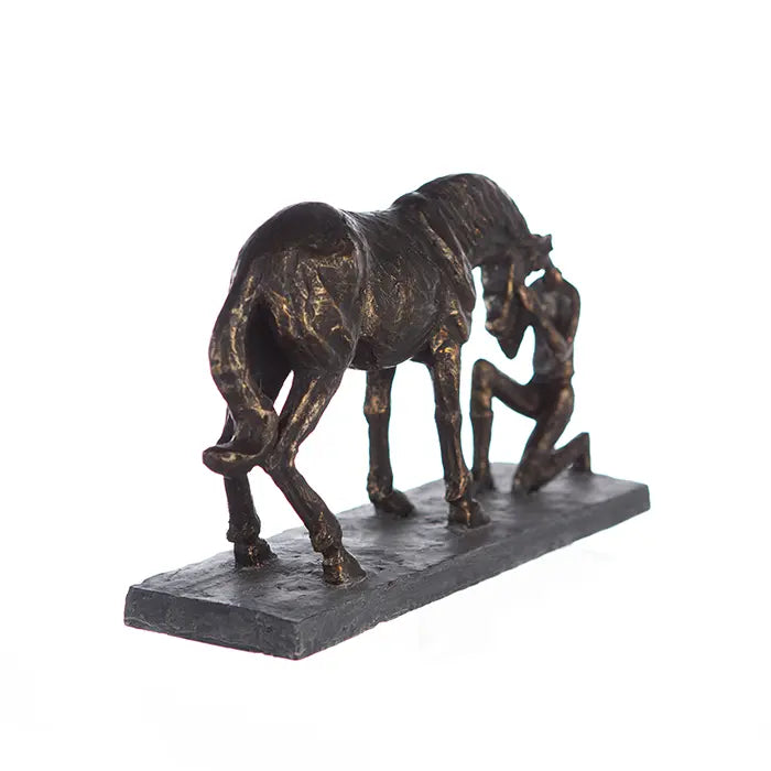 Skulptur – Matte Oberfläche, Bronze Optik, Pferde Design - Comprehension | Gilde